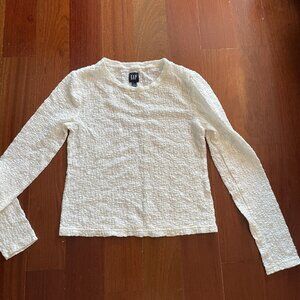 GAP lace long sleeve sheer shirt S
